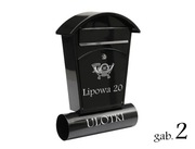 Stylowa naklejka na skrzynkę pocztową na listy adresową nazwa ulicy gab2