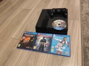 Konsola PlayStation 4 500GB + Kontroler Dualshock, 4 Gry