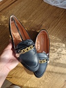 damskie mokasyny czarne rozmiar 38 , nowe!