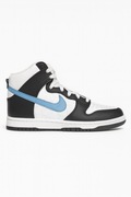 Nike Dunk High biało-czarne z niebieskim Swoosh | nowe z metką, r.36