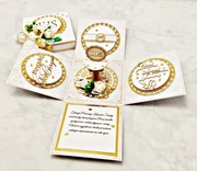 Prezent na Komunię – exploding box komunijny z kieszonką na pieniądze 