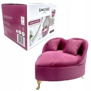 Smukee Szkatułka na Biżuterię Fotel Serce Różowa 17,5x14,5x13,5cm