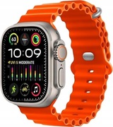 Pasek Do Zegarka Silikonowy Apple Watch 42/44/45/49mm Pomarańczowy