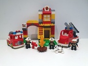 Lego DUPLO 10903 remiza strażacka straż pożarna + 5682 wóz strażacki