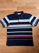 YSL Pour Homme Vintage Polo w paski Yves Saint Laurent