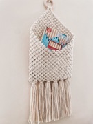 Organizer na ścianę kieszonka ścienna makrama 