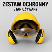 KASK OCHRONNY 3M PELTOR + OKULARY + NAUSZNIKI – ZESTAW OCHRONY GŁOWY