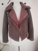 kożuszek damski marki ZARA BASIC, rozmiar M, kolor brązowy