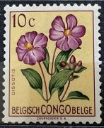 Belgijskie Kongo, roślina Dissotis, 10 centymów