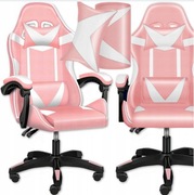 Fotel GAMINGOWY szkolny biurowy z masażem podnóżek 