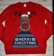 85^ george Świąteczny sweter Renifer M/L