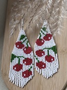 Kolczyki z japońskich koralików.