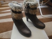 Damskie Botki Bruno Premi - Rozmiar 38, Skóra Naturalna, Jak Nowe