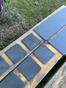 Kamienne tacki 8szt kwadratowych i 4szt. Duże