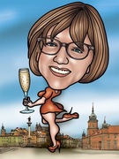 Karykatura pozytywna, portret rubaszny