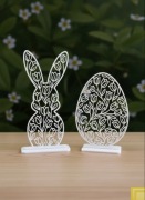 Zestaw dekoracji wielkanocnych jajeczko i Zajączek