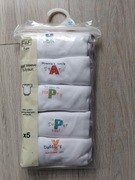 nowe F&F 68 74 body HAPPY 5pak krótki rękaw 5 sztuk zestaw wyprawka