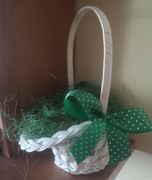Wielkanoc biały koszyczek na święconkę 