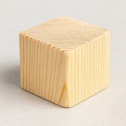 Drewniana kostka klocek sześcian heblowana – 44x44 mm