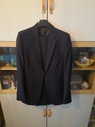 Garnitur czarny, klasyczny lekko taliowany 182/96