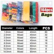 Zestaw rurek termokurczliwych 164 sztuki