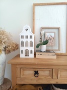 Drewniany domek Rezydencja- handmade / lampion / prezent