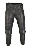 Męskie SPODNIE MOTOCYKLOWE SKÓRZANE SKÓRA PROTEKTORY 52 L