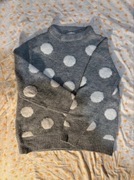 Ciepły zimowy sweter w kropki House M