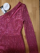 Kombinezon Boohoo różowy w cekiny R 34/XS