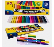 Plastelina kwadratowa 18 kolorów