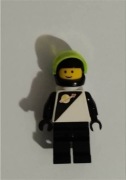 Lego Space figurka kosmonauty czarny i biały strój