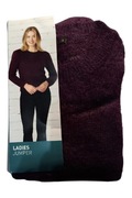 Sweter damski M fioletowy z bufkami modny miękki ciepły