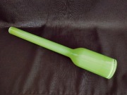 Wazon szklany kolor zielony groszkowy Belgia vintage retro prl