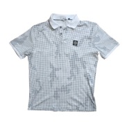 Stone Island biało czarne polo we wzorki slimf fit XXL