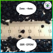 Granulat gumowy 2 - 4mm SBR EPDM, RUBBER GRANULES