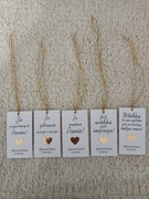 Zawieszki na alkohol złote lustro 15 sztuk