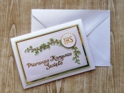 Prosta kartka komunijna #2, na komunię, z kopertą, handmade, format A6