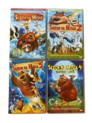 Sezon Na Misia Bajki DVD 1-4 Komplet Open Season Animowane Dubbing Polski