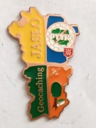 Odznaka -GEOCACHING PTTK JASŁO . Brązowa 