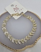 Bransoletka z cyrkoniami.