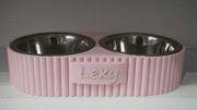 Personalizowana miska dla psa lub kota – rozmiar S (0,22L) – kolor różowy