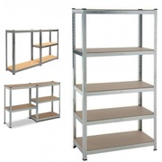 Regał 5 półek magazynowy do garażu piwnicy warsztatu 90x180x40cm- mocny