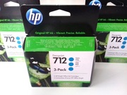 HP 712 tusz cyan 3ED77A T210/T230/T250 3x29ml