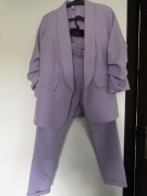 Garnitur damski liliowy M