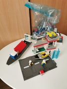 Klocki LEGO zestaw łódź stacja pas startowy akcesoria ludziki figurki