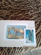 2 Figurki żywiczne i koń do samodzielnego złożenia w 1-16