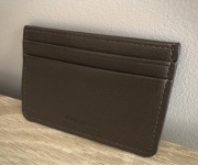 eleganckie brązowe męskie etui na karty Lefties Man