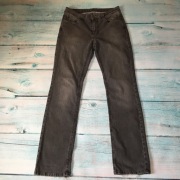 18 MAC jeansy damskie spodnie vintage szare grafit premium  glam 40/32 L XL