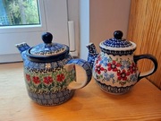 Czajniczki Ceramika Bolesławiec (dwie sztuki)