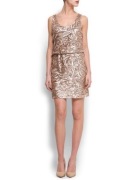 Sukienka na Sylwestra Mango złote cekiny roz. M 38 Zara